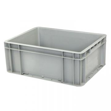 Warehouse Stackable Plastic Crate/ Nesting Container for Moving/ Attached Lid Tote Box