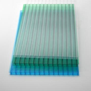 Green Twin-Wall Polycarbonate PC Hollow Sheet with RoHS