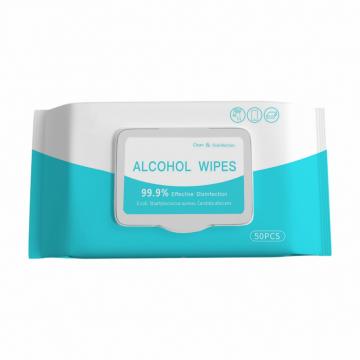 100count Household Protective Cleaning Wet Tissue Antibacterial Canister Disinfectant Wipe Hospital School Sanitizer 75% Alcohol Wet Wipes in Barrel