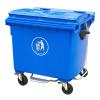 Indoor and Outdoor 40L Plastic Garbage Container with Lid #2 small image