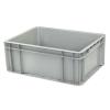 Plastic Attached Lid Solid Stacking Nestable Logistics Tote Box with lidcrate recycled loot container box with lid