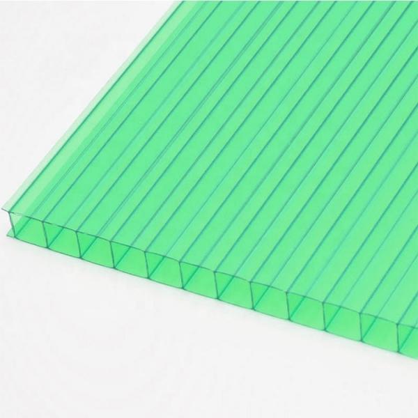 Aoci Clear/Blue-green Plastic Sheet Polycarbonate Hollow Sheet #2 image