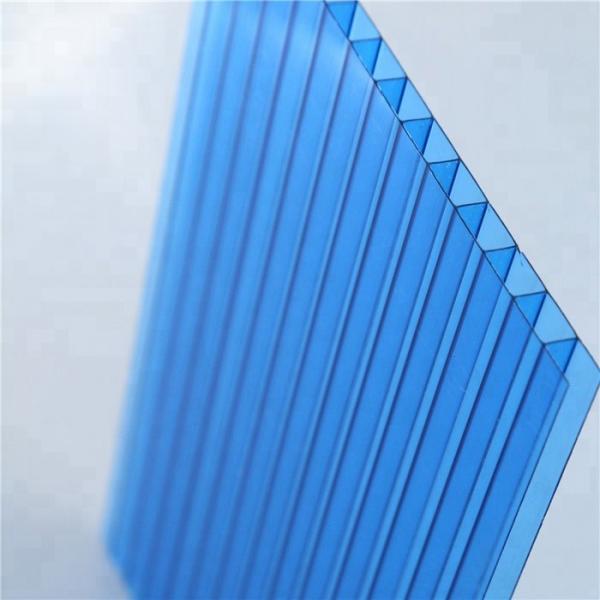 Colored plastic polycarbonate hollow roof sheets #1 image