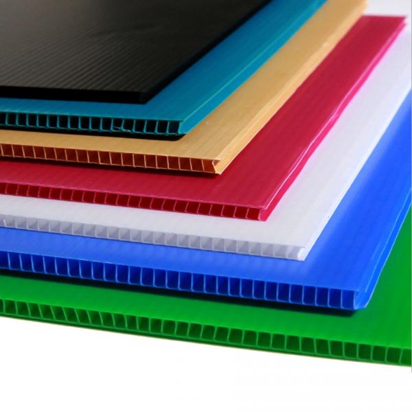 Polypropylene pp plastic hollow sheet / board for printing, packaging, protection #2 image
