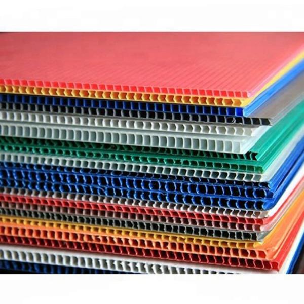 Polypropylene pp plastic hollow sheet / board for printing, packaging, protection #3 image