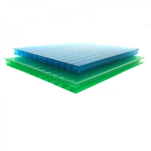 4mm to 12mm Thick UV Coating Clear Hollow Twin Wall Polycarbonate Sheet with Competitive Price #1 image