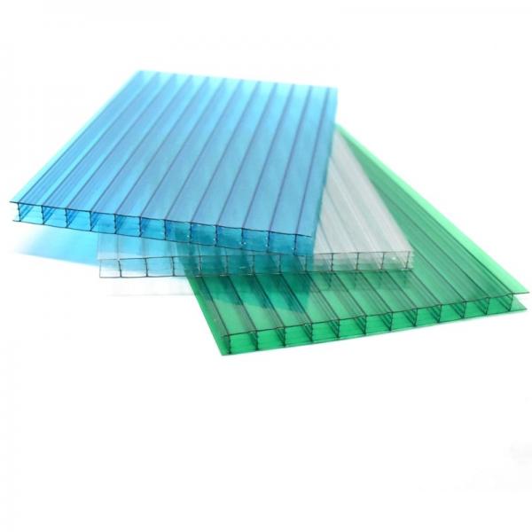 4mm to 12mm Thick UV Coating Clear Hollow Twin Wall Polycarbonate Sheet with Competitive Price #3 image