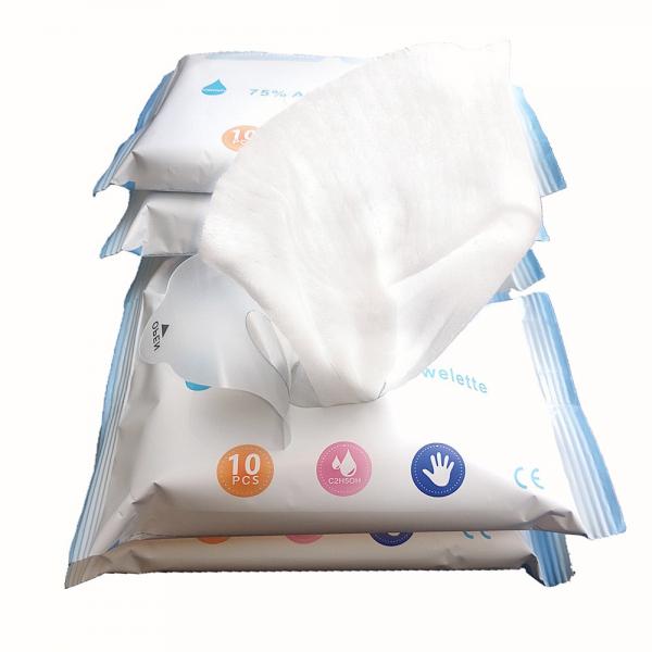 Effective Sterilization Household Disinfectant Disposable Wipes Packed in Canister 75% Alcohol Wet Antibacterial Disinfectant Cleaning Wipes 70PCS #3 image