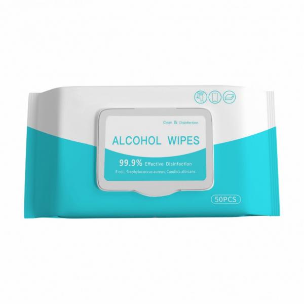 10-100PCS EPA Certificated Household Cleaning Disinfecting Wet Tissue Disinfectant Alcohol Wipes #3 image
