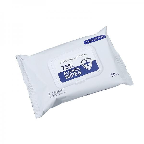 30 pc Customized wholesale non-woven antiseptic wet wipes antibacterial alcohol wet wipes towelettes alcohol #1 image